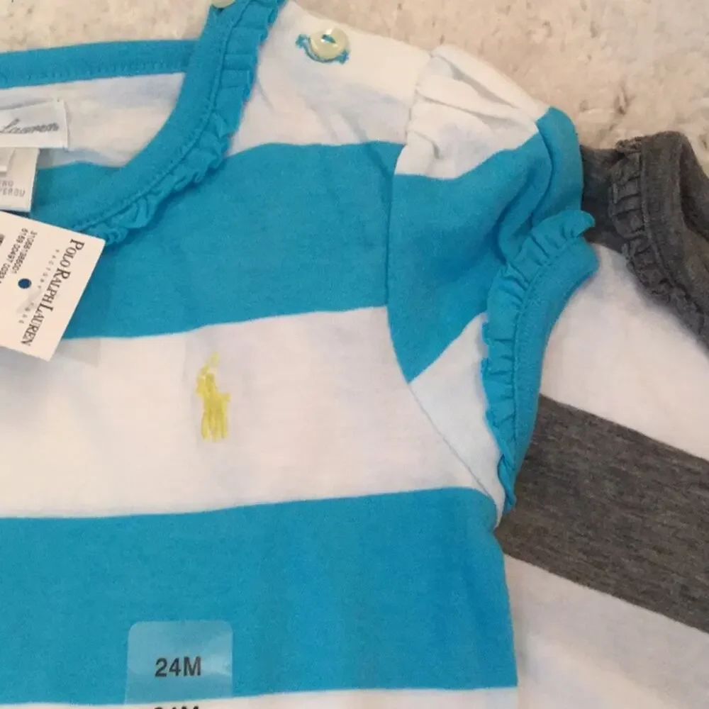 Ralph Lauren striped tshirt NWT and nwot 24m